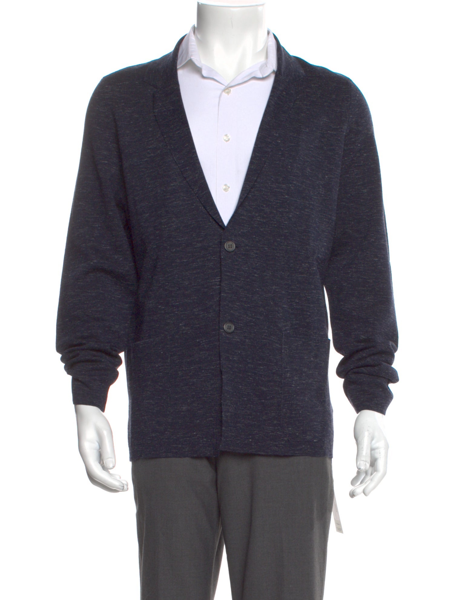 Lanvin Silk V-Neck Cardigan w/ Tags