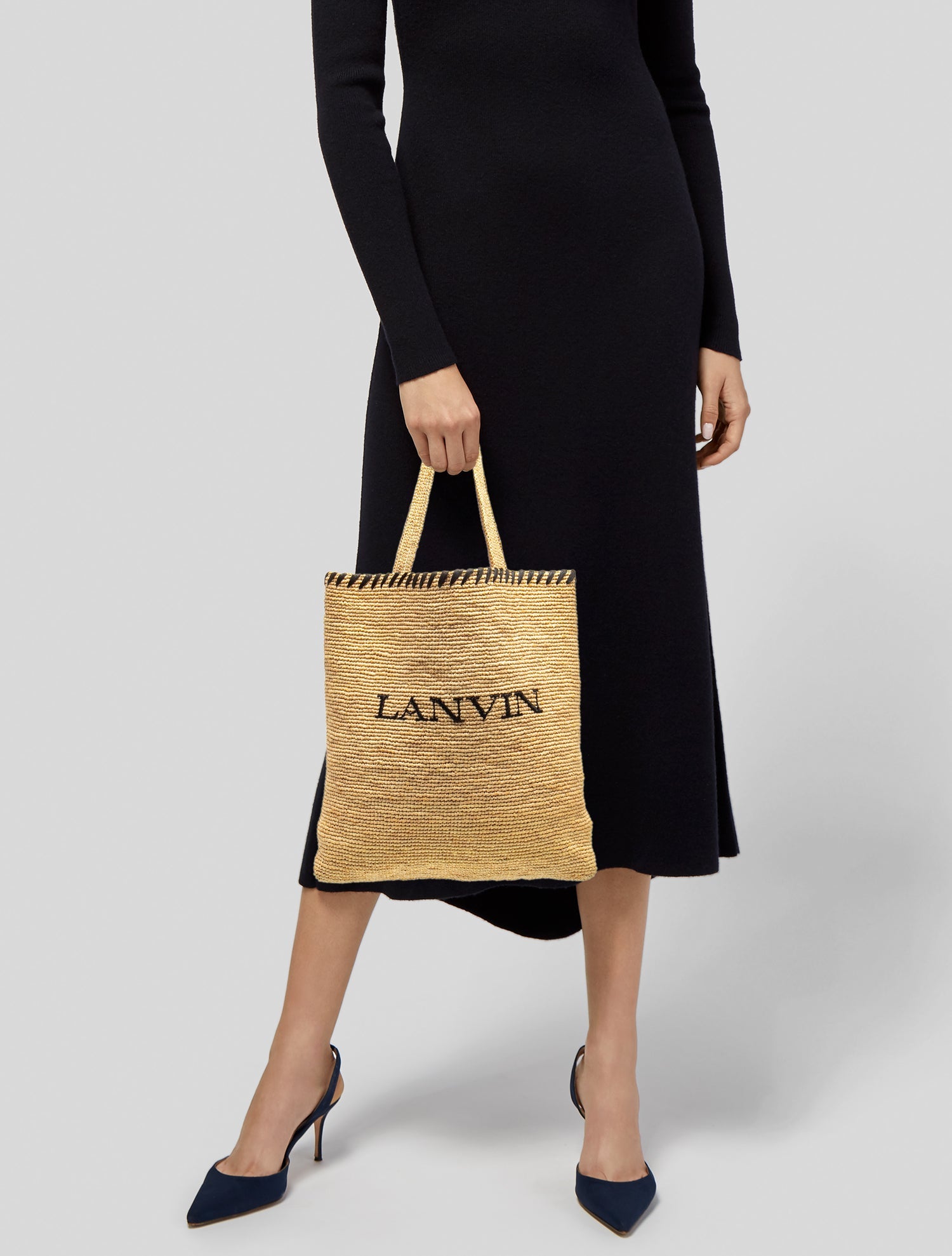 Lanvin Raffia Tote