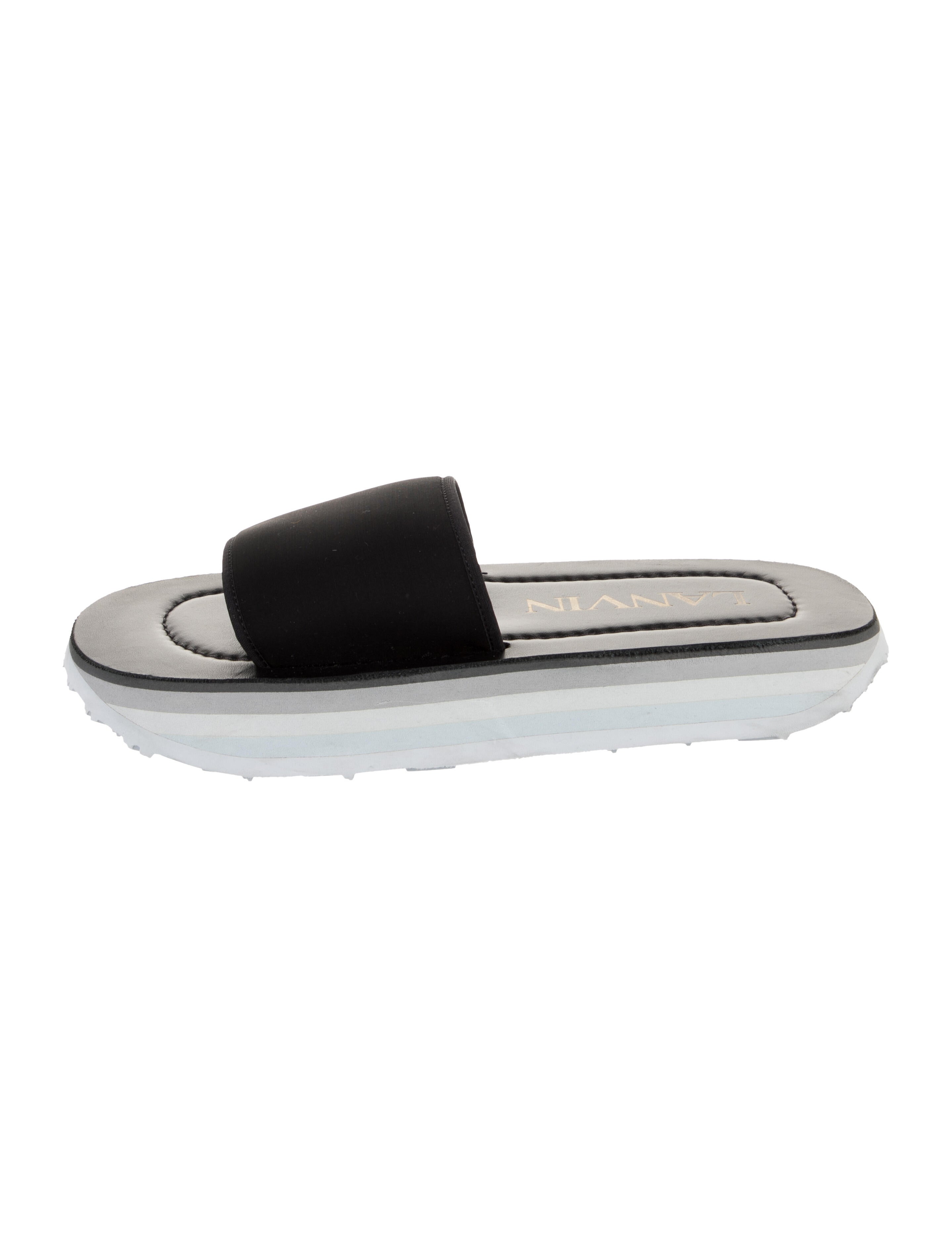 Lanvin Neoprene Slides