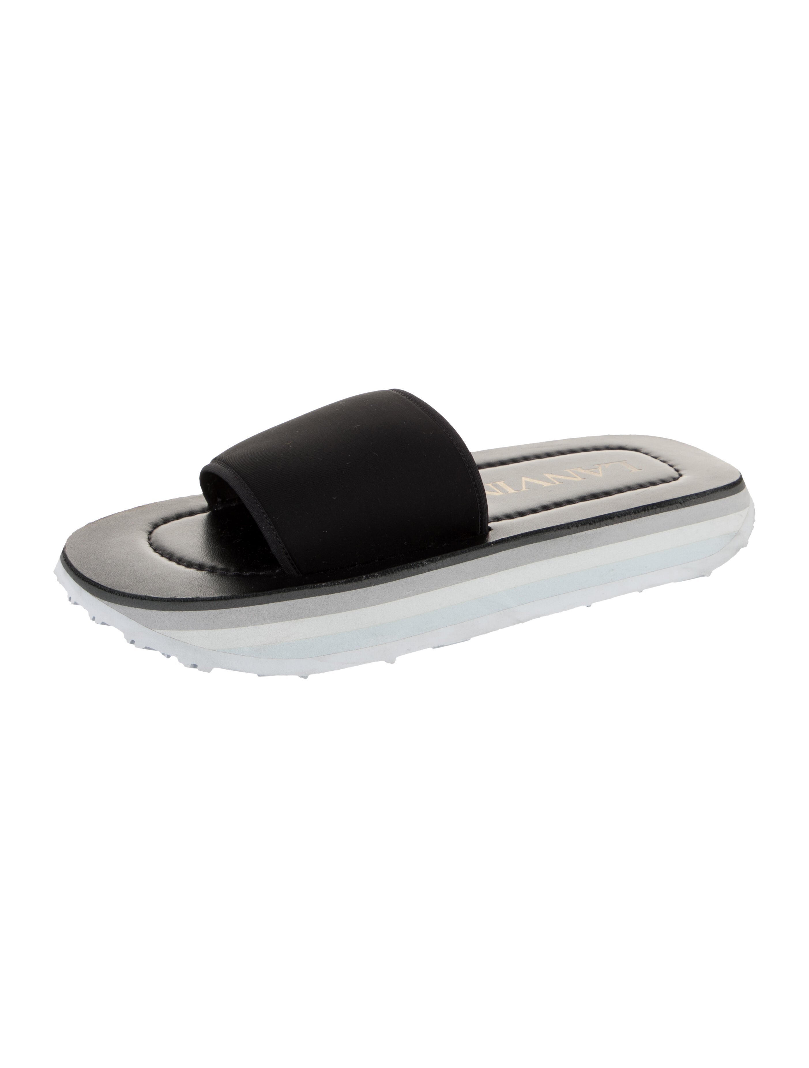 Lanvin Neoprene Slides