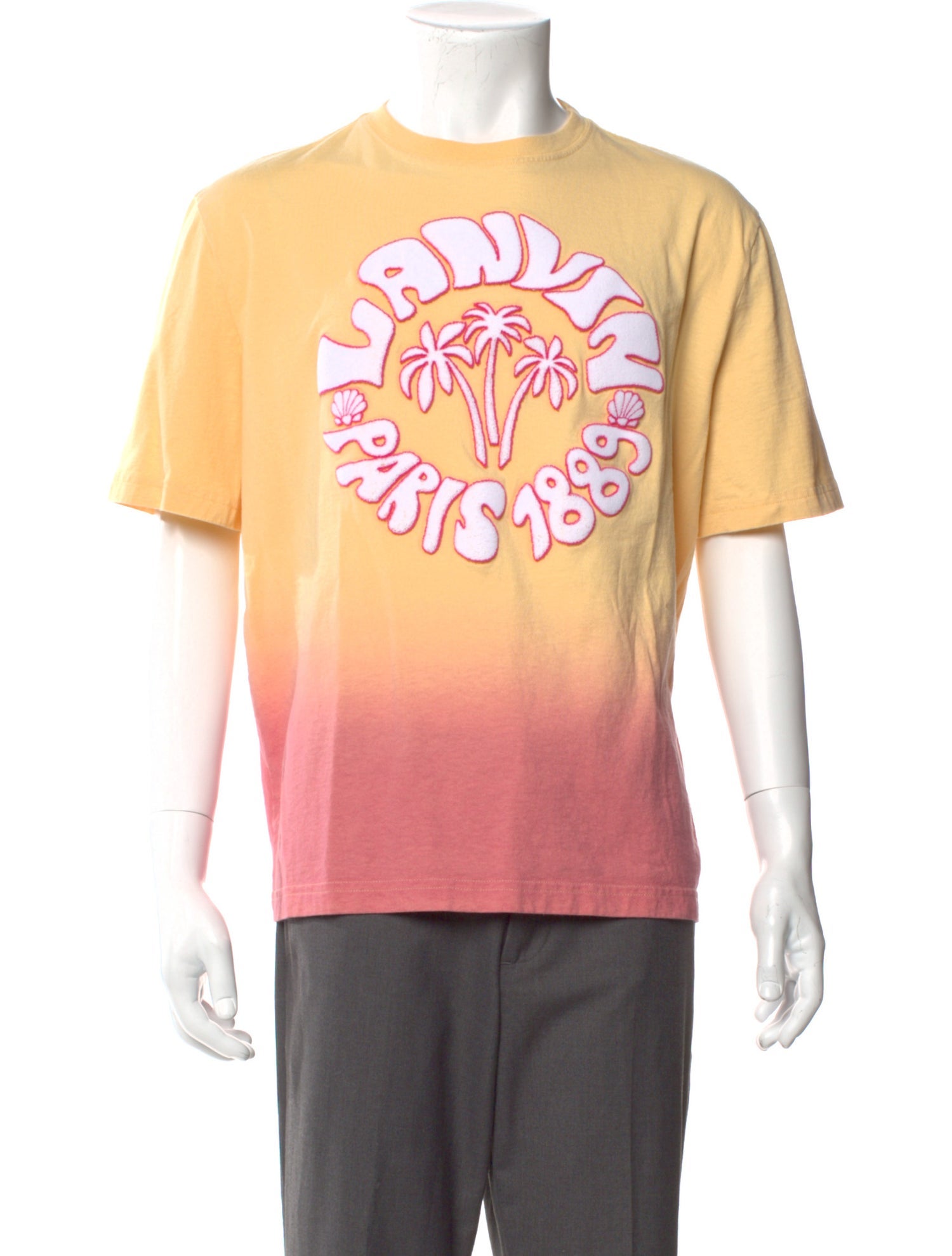 Lanvin Graphic Print Crew Neck T-Shirt