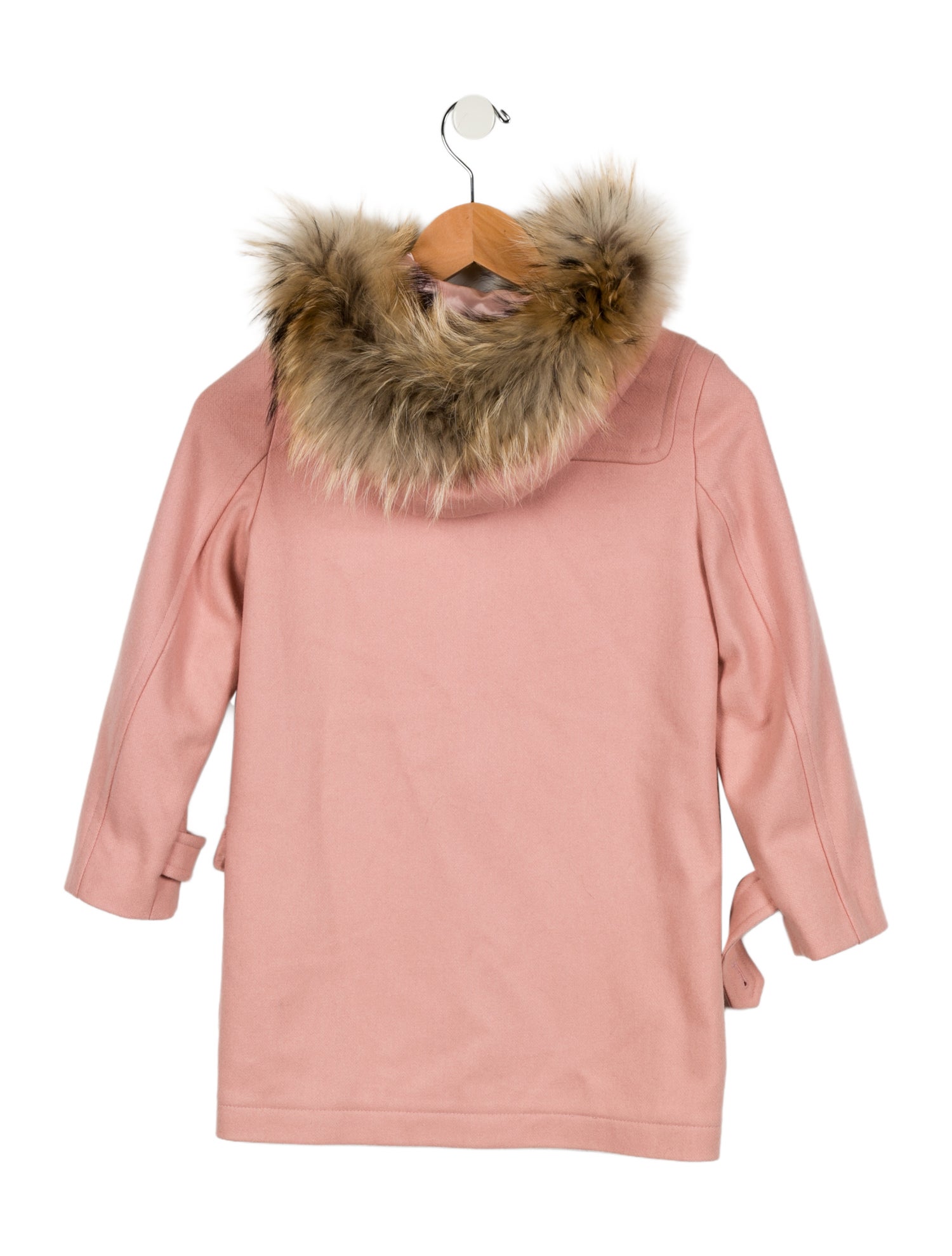 Lanvin Girls Fur-Trimmed Jacket