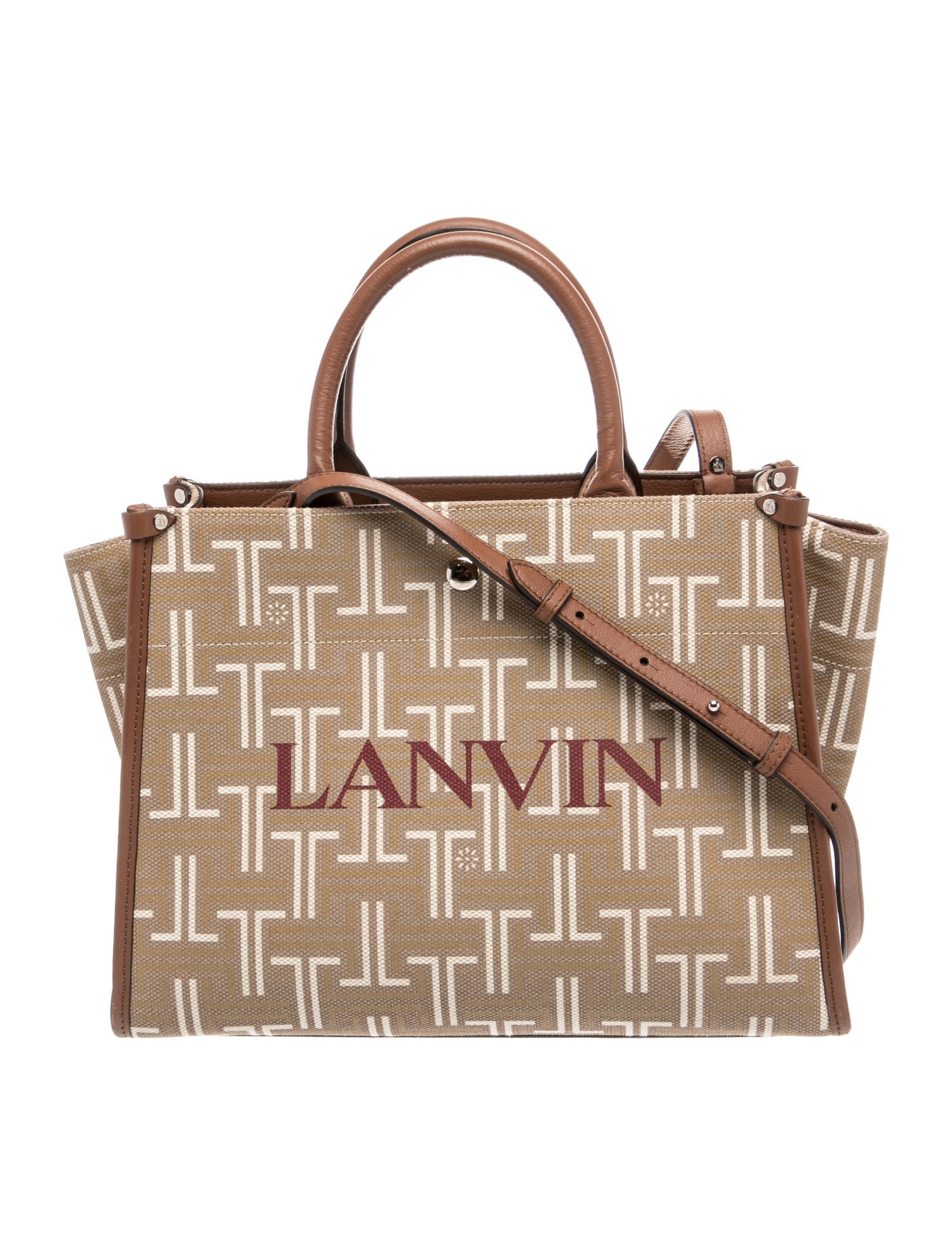 Lanvin Canvas Top Handle Bag