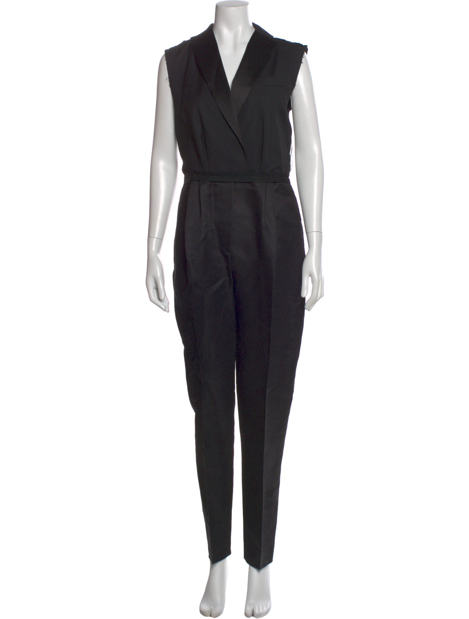 Lanvin Silk V-Neck Jumpsuit