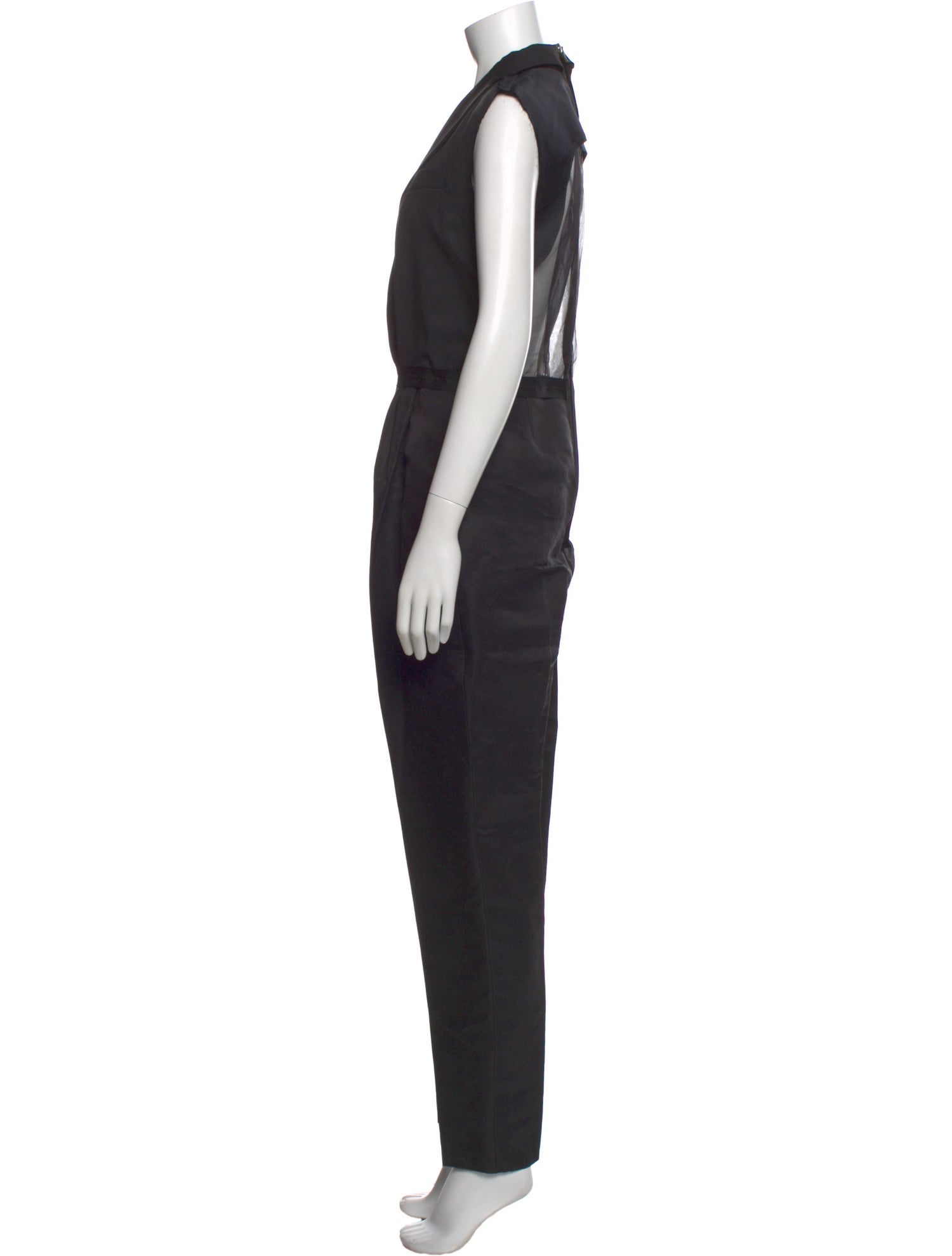 Lanvin Silk V-Neck Jumpsuit