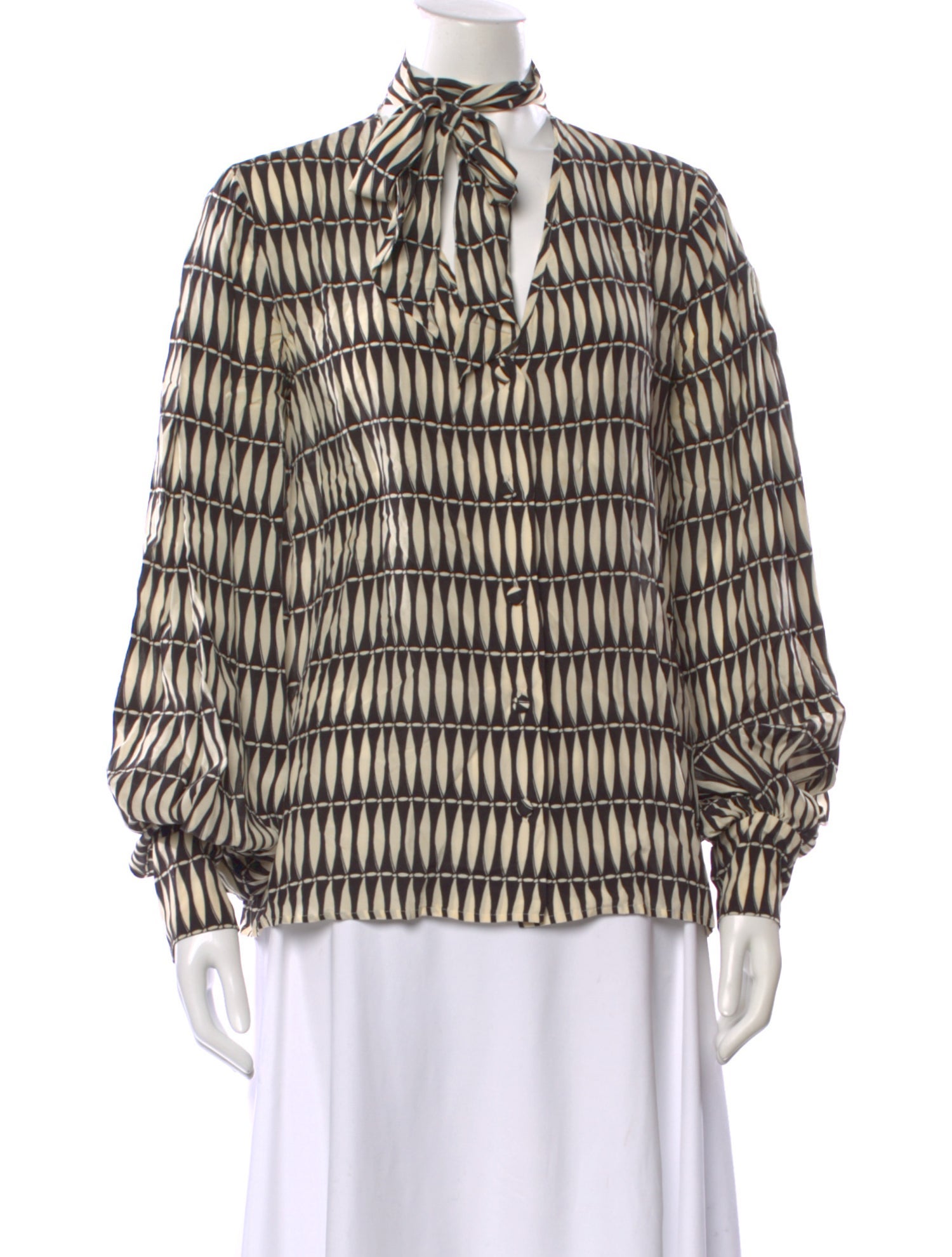 Lanvin Silk Printed Blouse