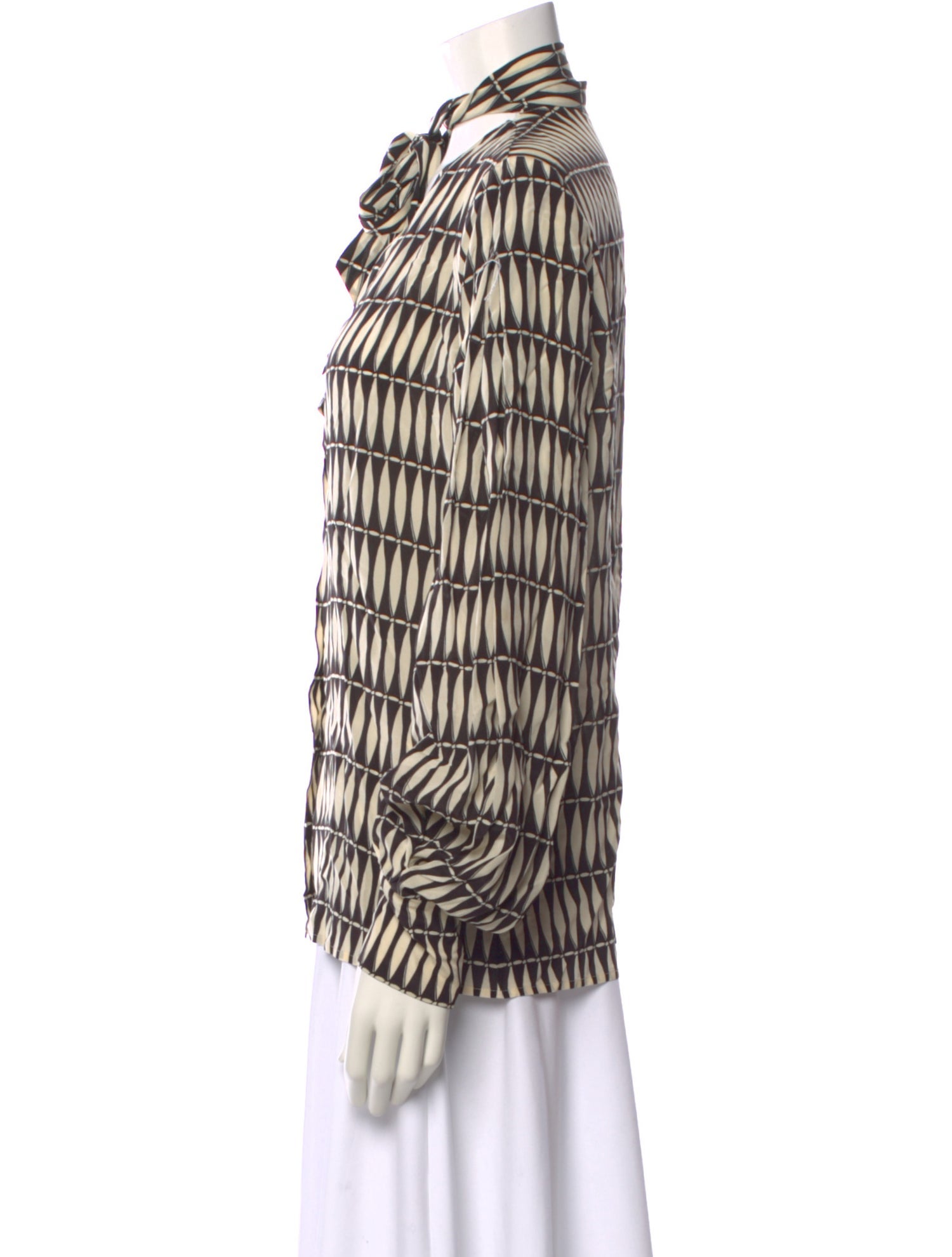 Lanvin Silk Printed Blouse