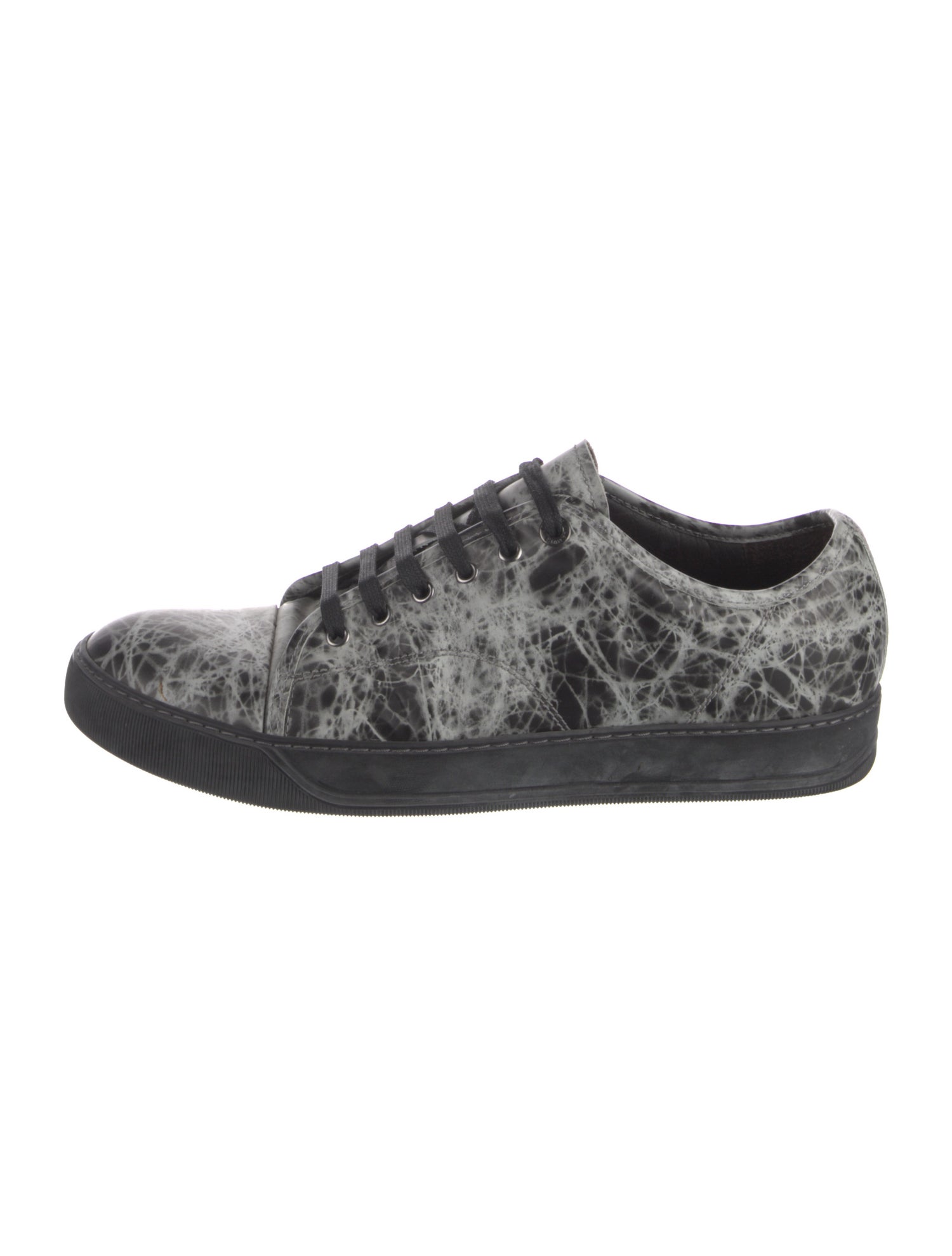 Lanvin Leather Printed Sneakers