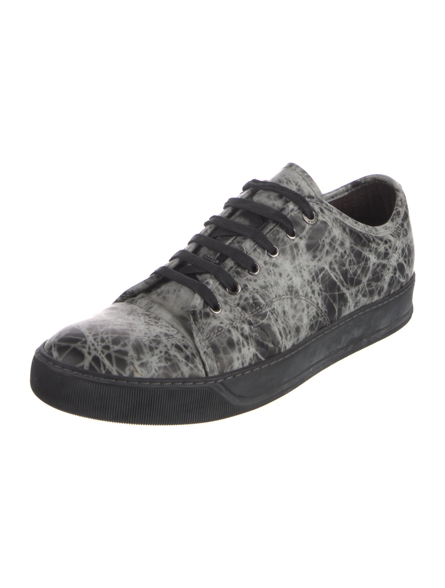Lanvin Leather Printed Sneakers