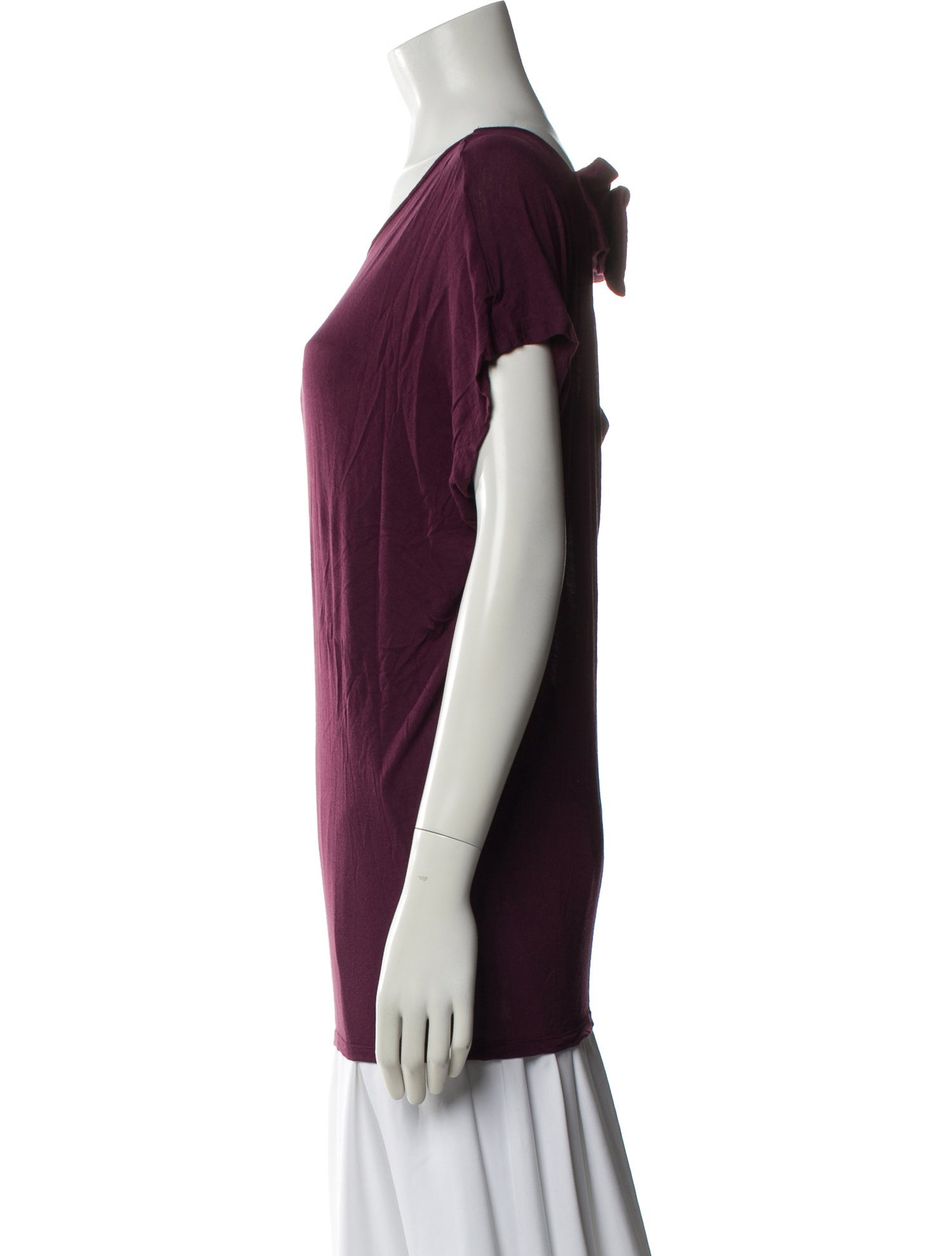 Lanvin Scoop Neck Short Sleeve T-Shirt