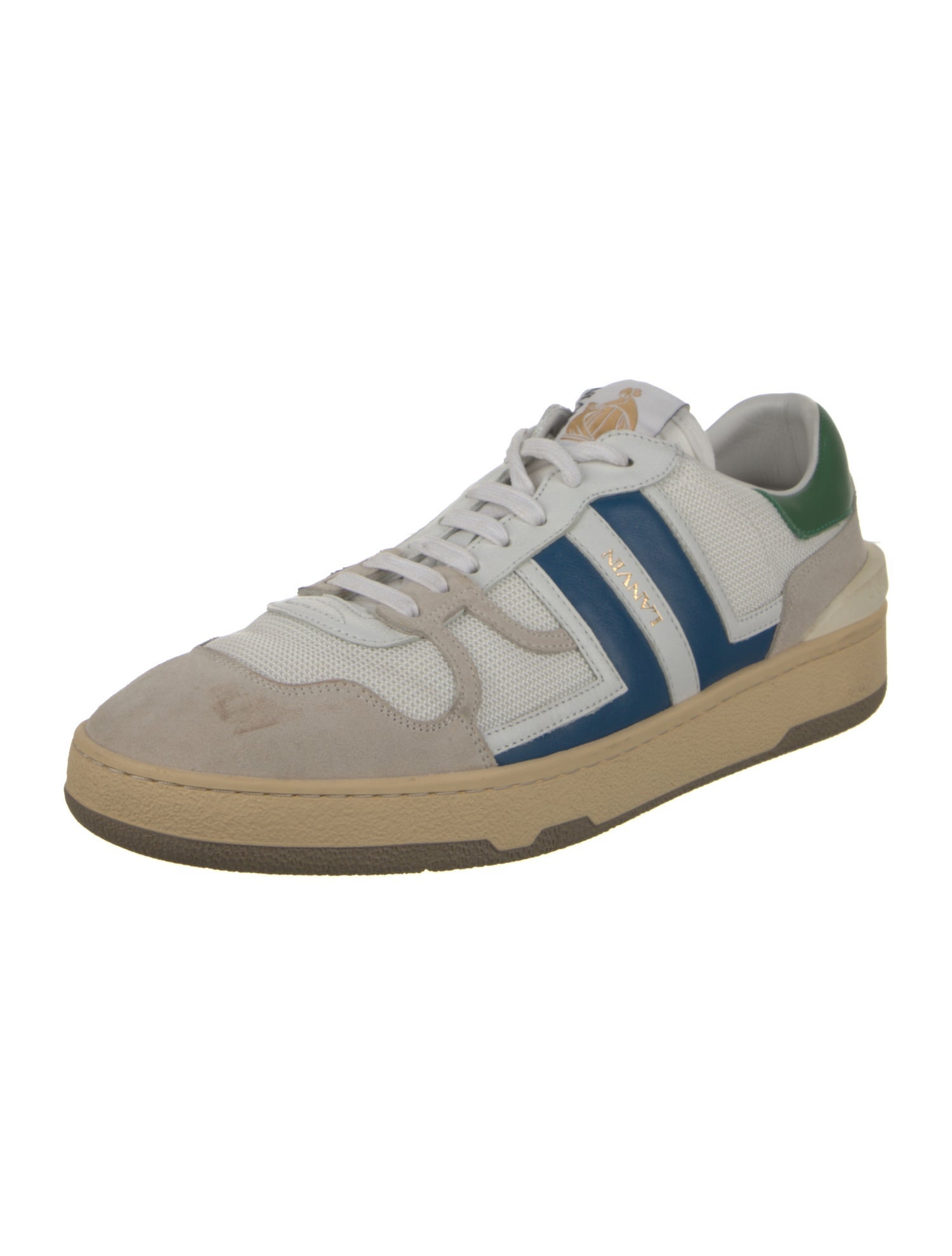 Lanvin Mesh Printed Sneakers