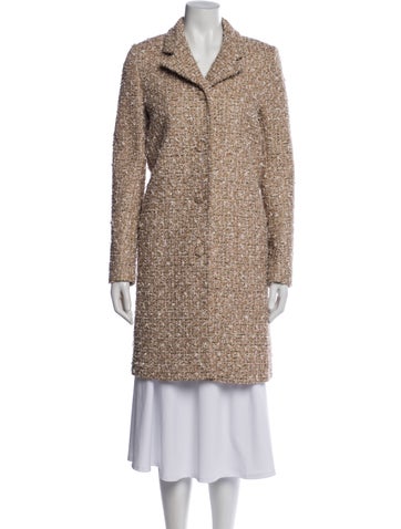 Pre-owned Lanvin Tweed Pattern Jacket In Neutral