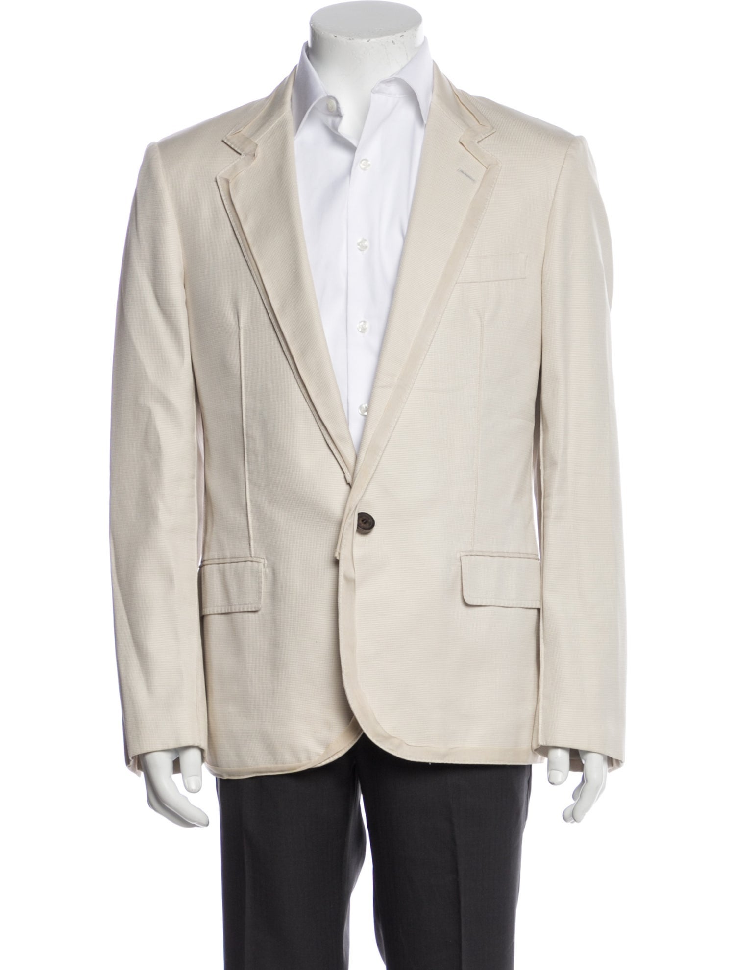 Lanvin Mesh Accents Blazer