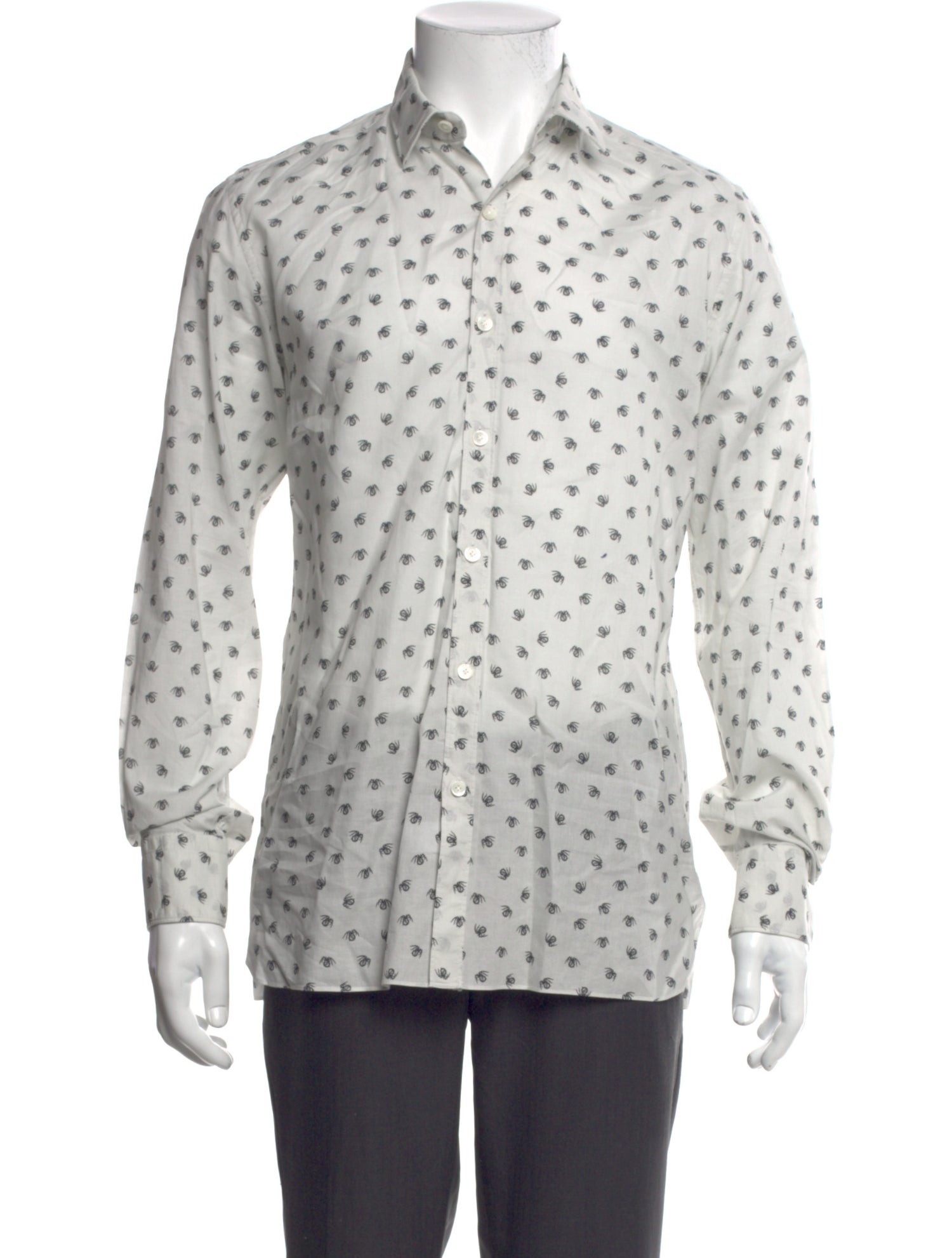Lanvin Printed Long Sleeve Shirt