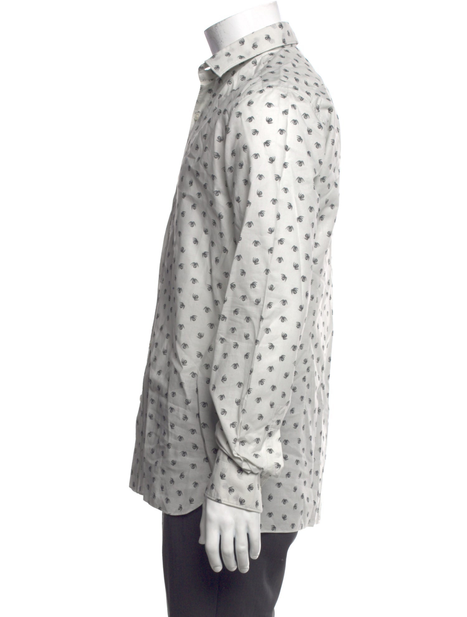 Lanvin Printed Long Sleeve Shirt