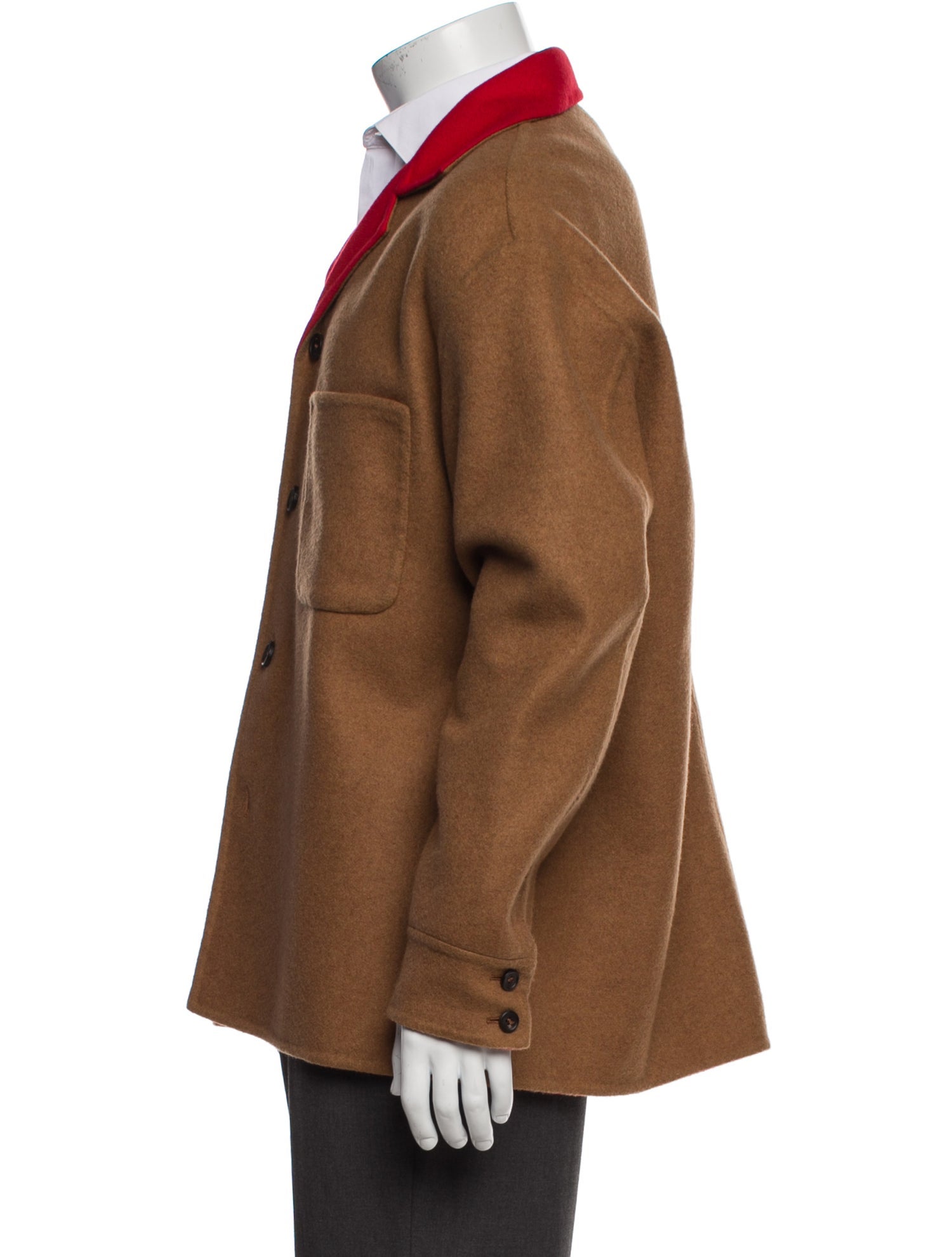 Lanvin Virgin Wool Colorblock Pattern Utility Jacket