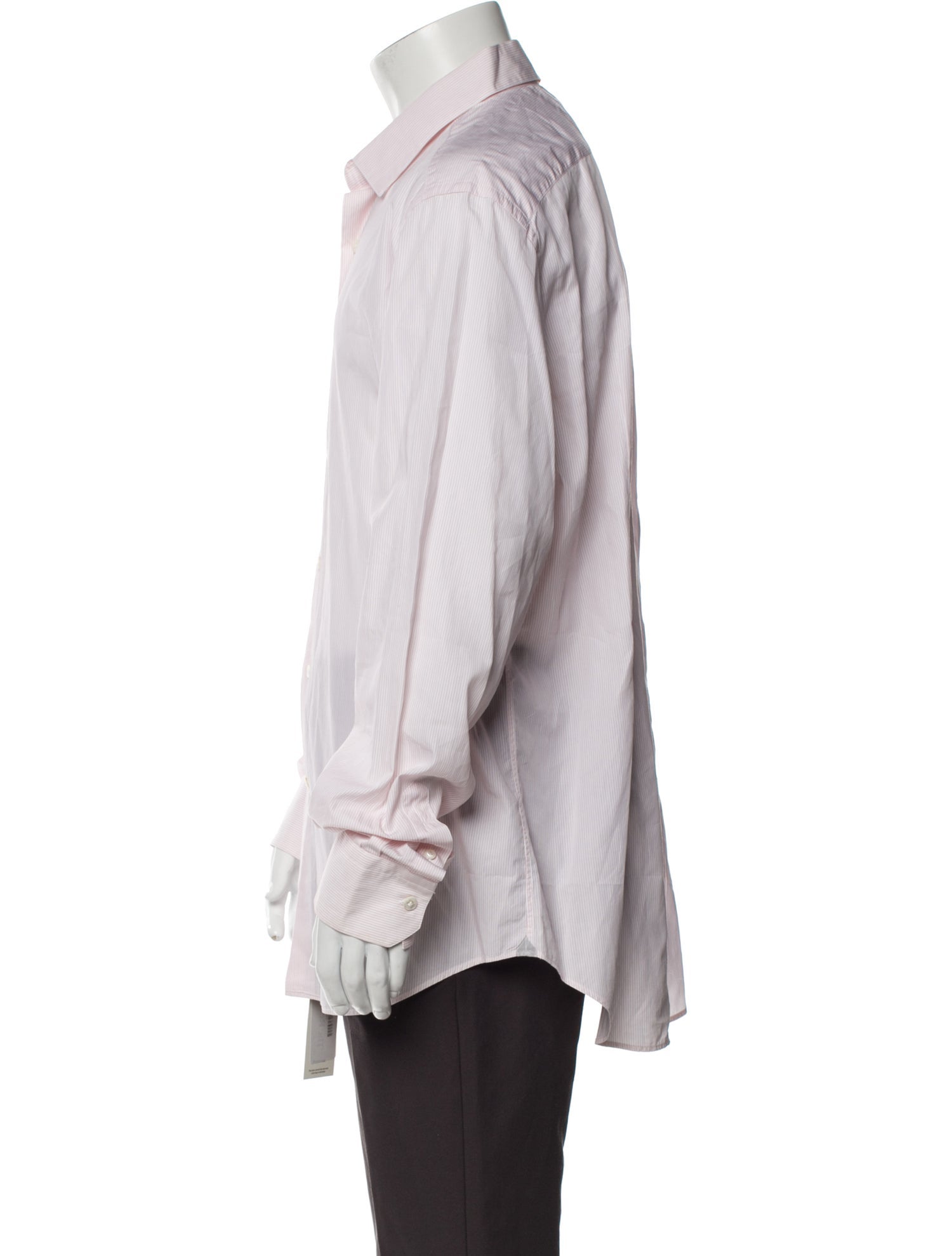 Lanvin Striped Long Sleeve Dress Shirt