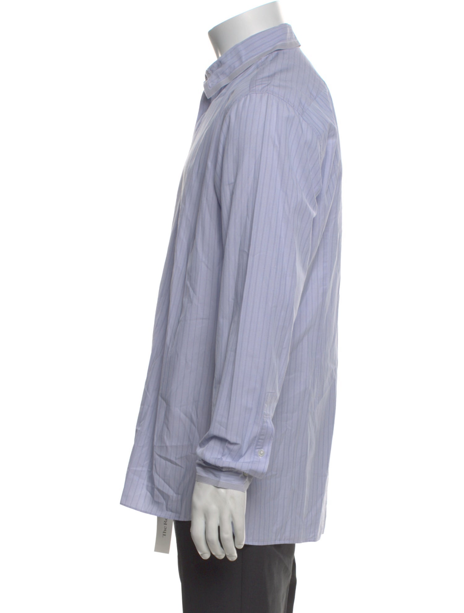 Lanvin Striped Long Sleeve Dress Shirt