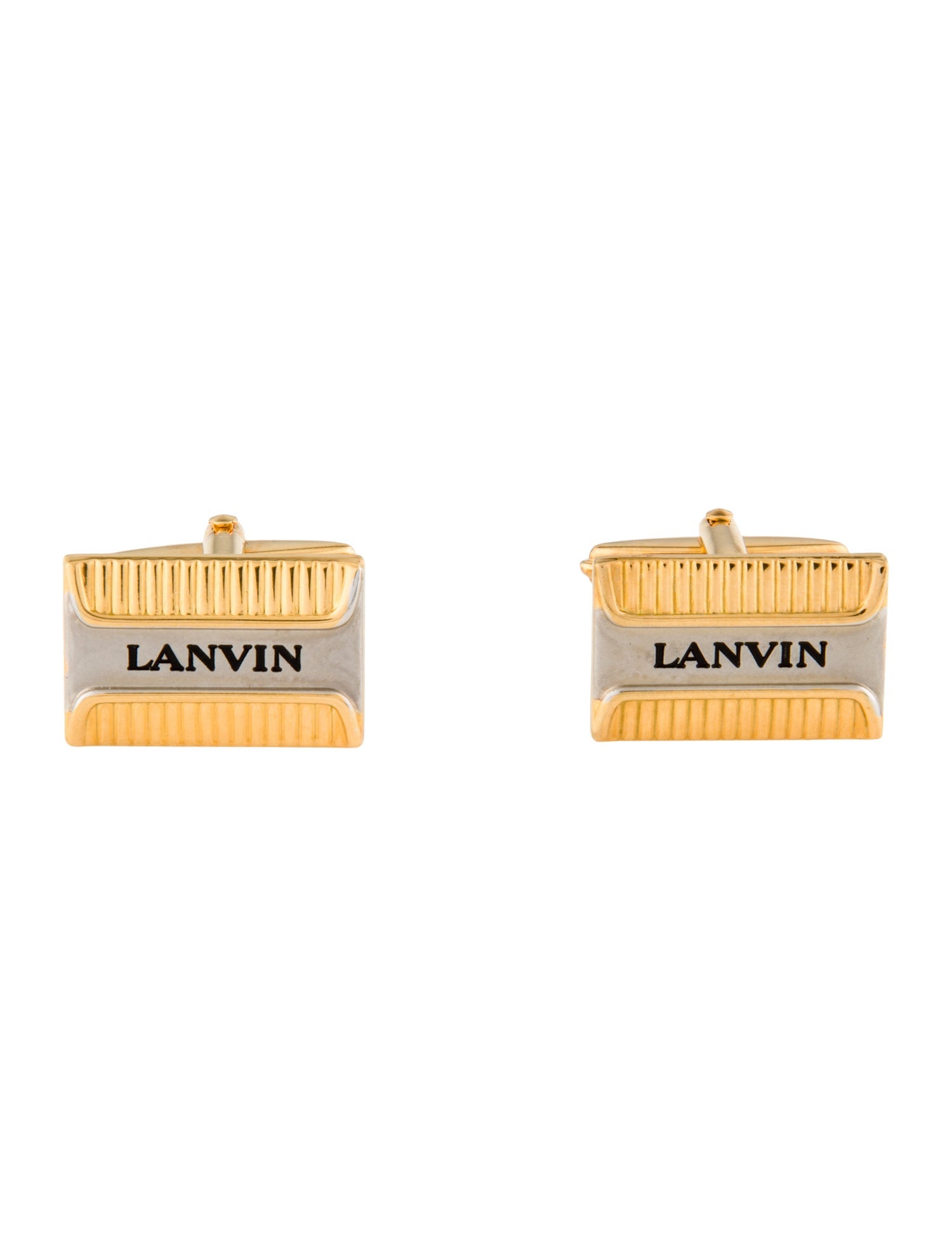 Lanvin Logo-Engraved Cufflinks