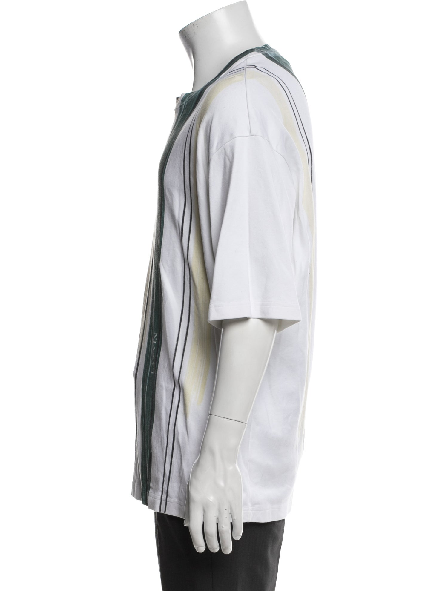 Lanvin Striped Crew Neck T-Shirt w/ Tags
