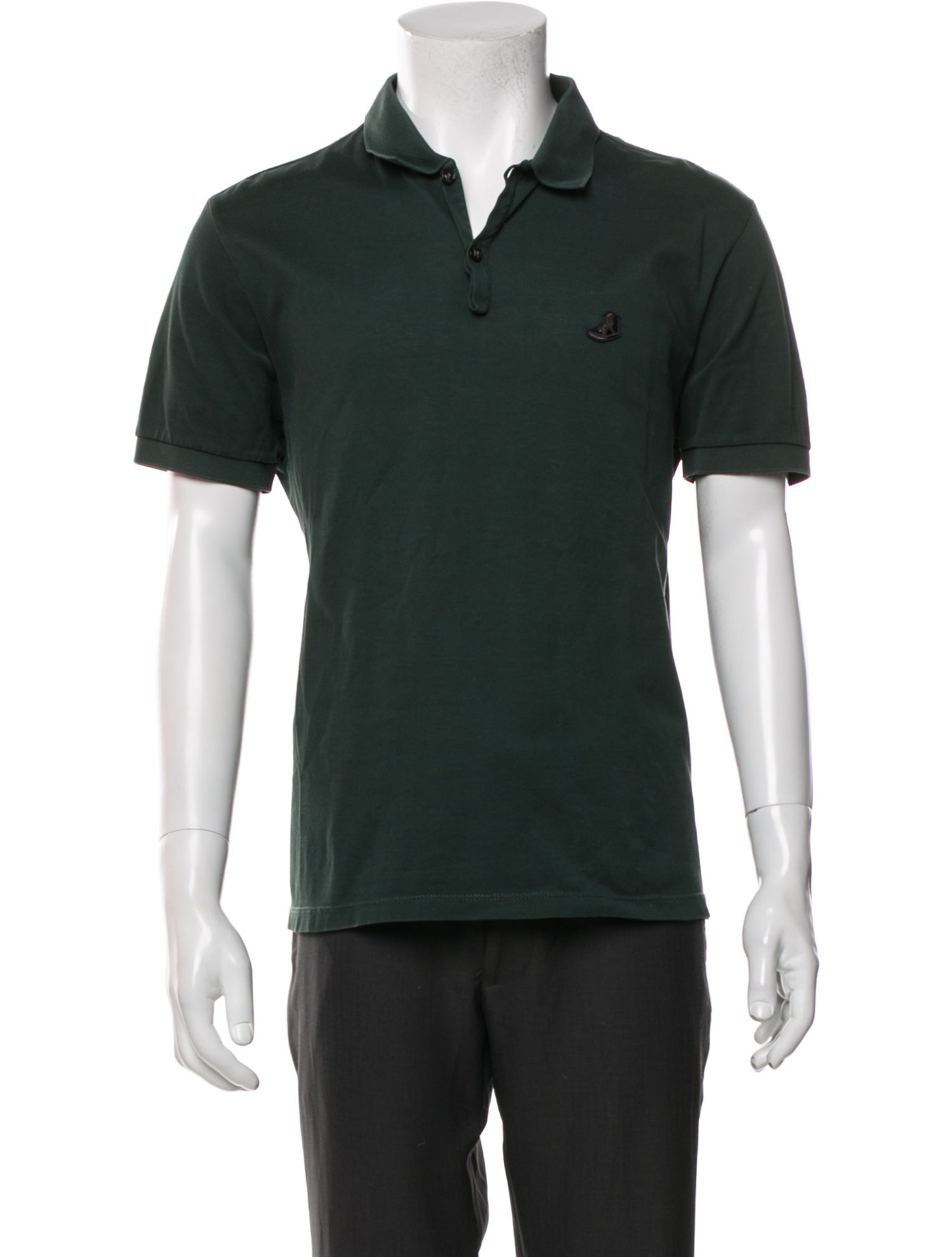 Lanvin V-Neck Short Sleeve Polo Shirt