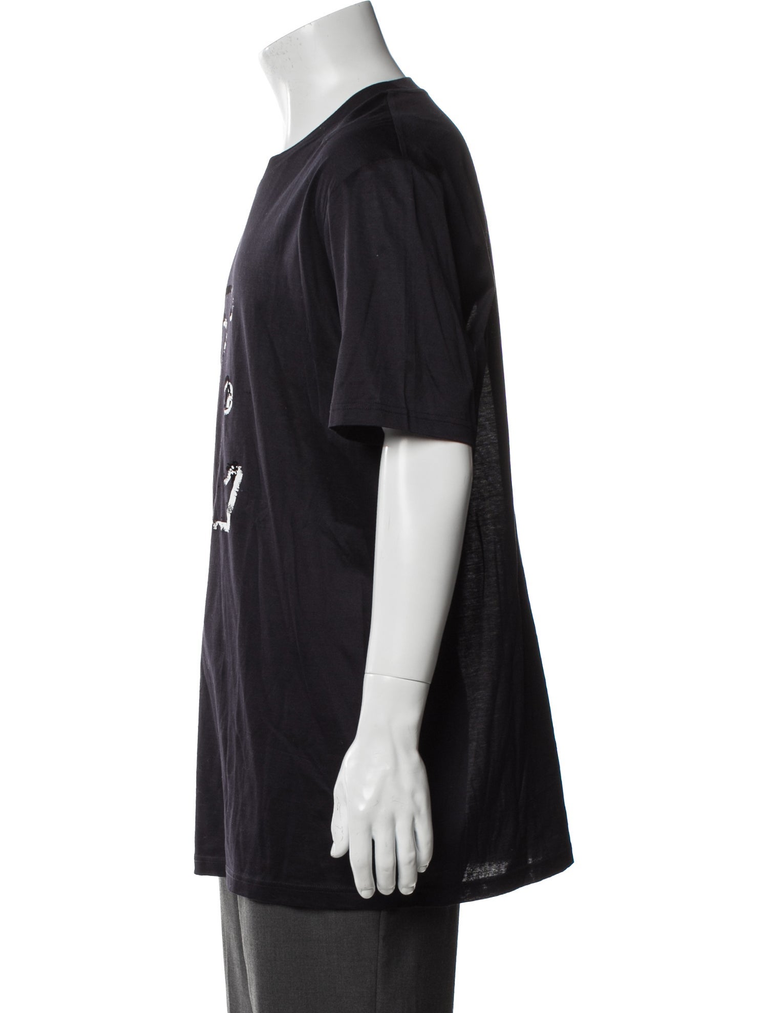 Lanvin Graphic Print Crew Neck T-Shirt