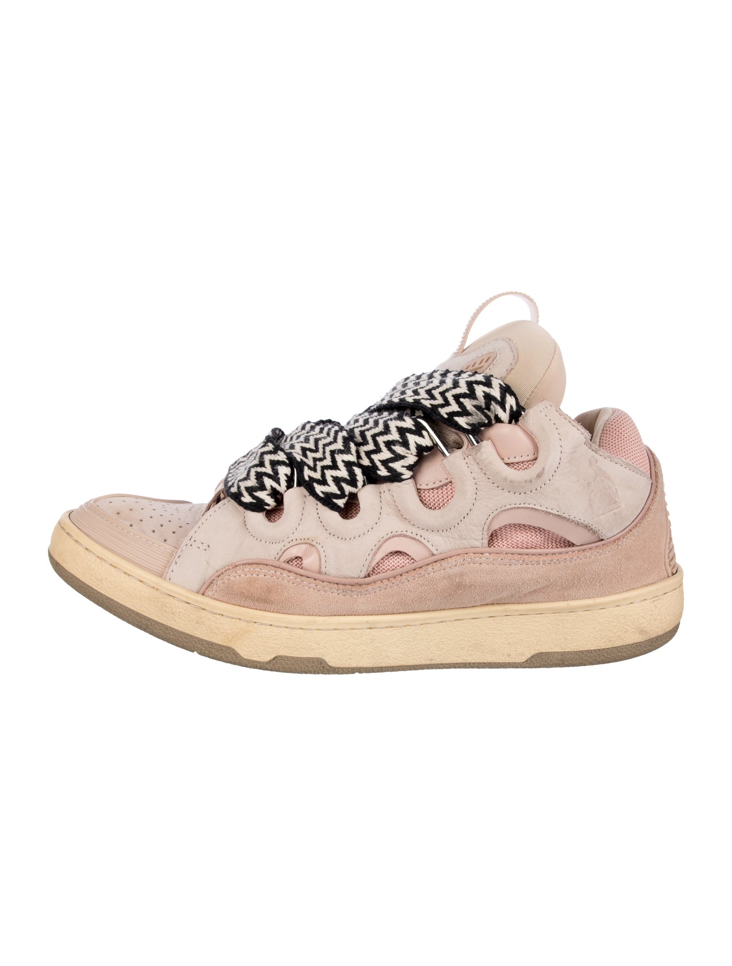 Lanvin Leather Printed Sneakers