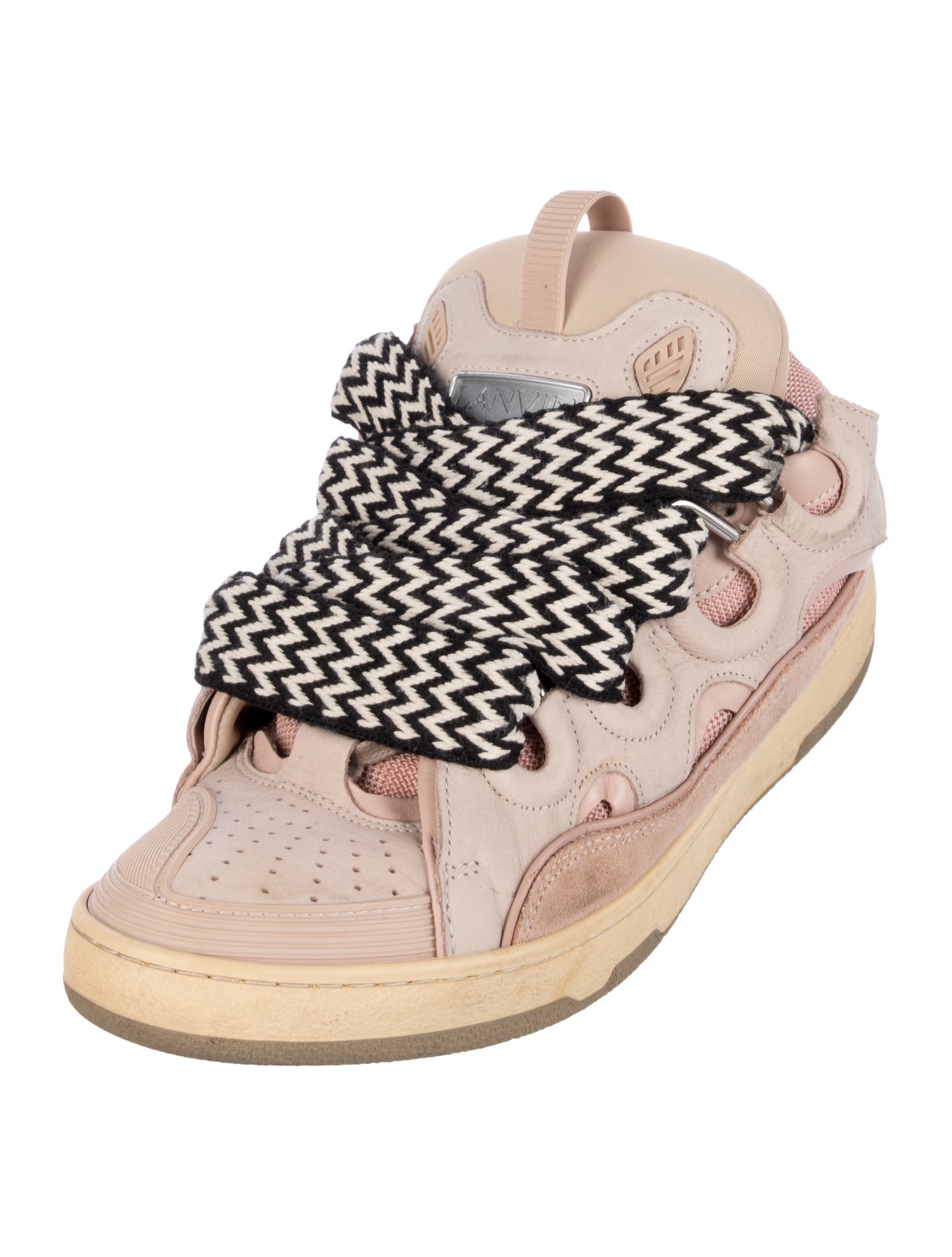 Lanvin Leather Printed Sneakers