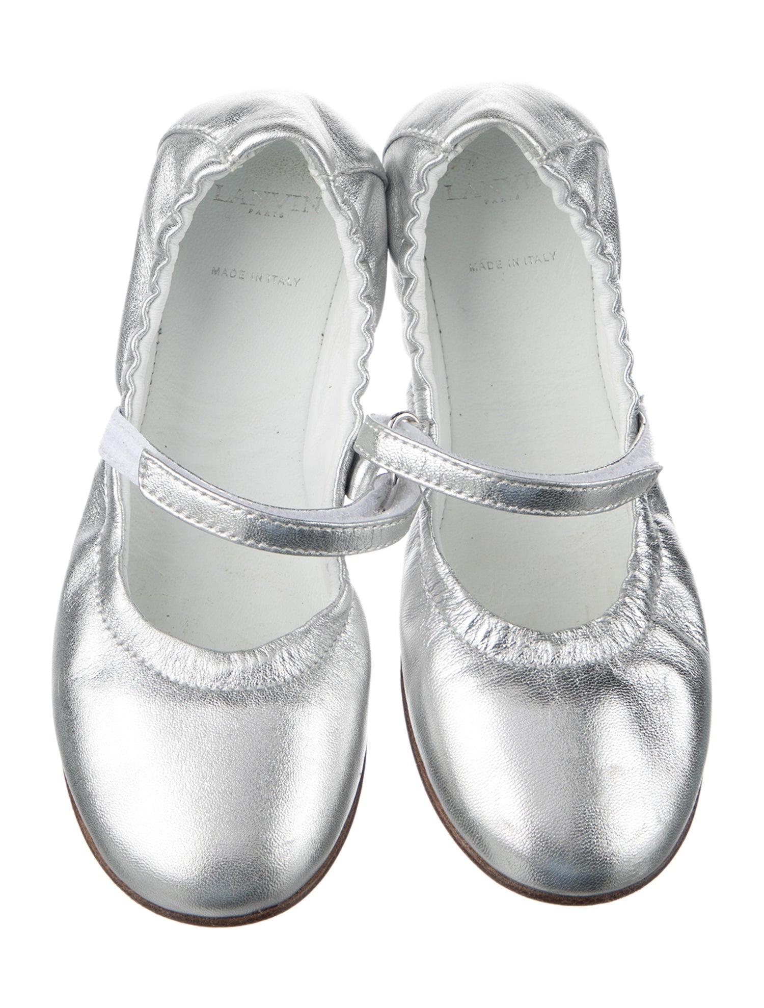 Lanvin Leather Mary Jane Ballet Flats