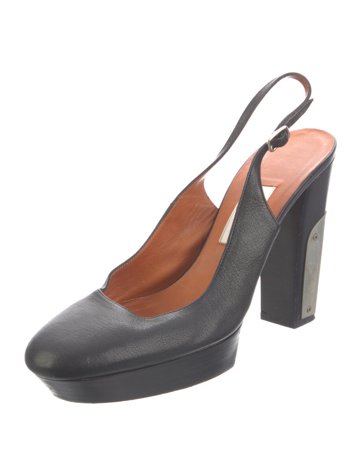 Lanvin Leather Slingback Pumps