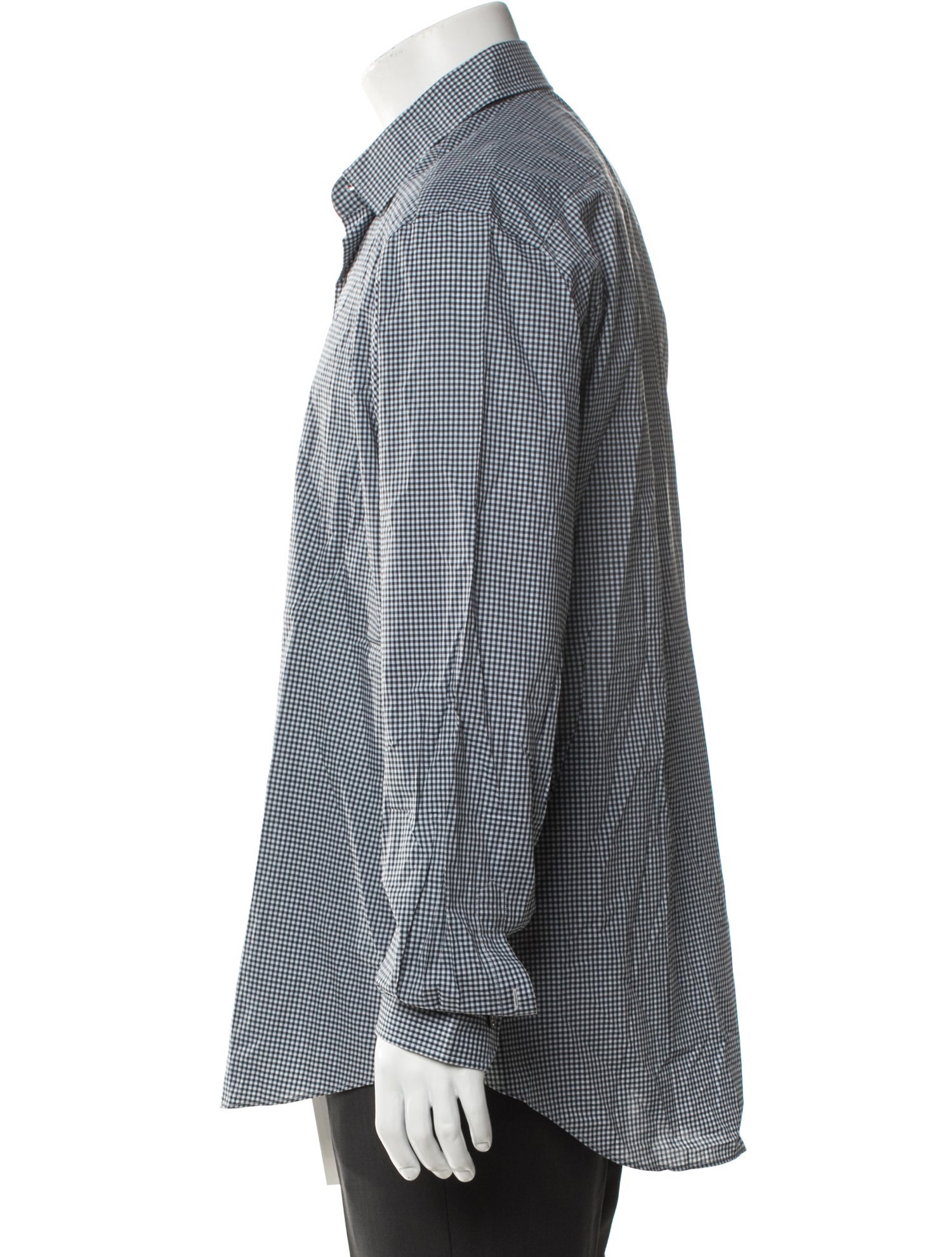 Lanvin Plaid Print Long Sleeve Dress Shirt w/ Tags