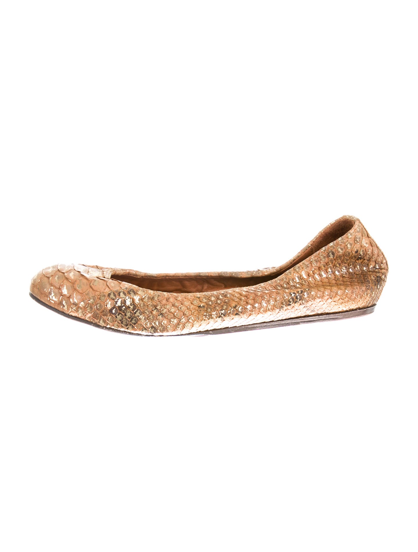 Lanvin Python Flats