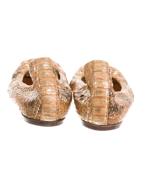 Lanvin Python Flats