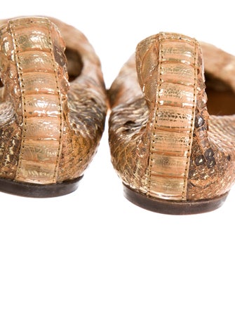 Lanvin Python Flats