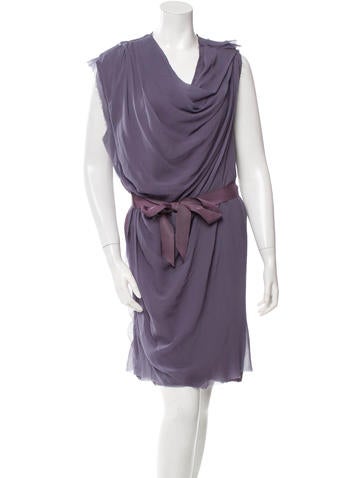 Lanvin Sleeveless Silk Dress