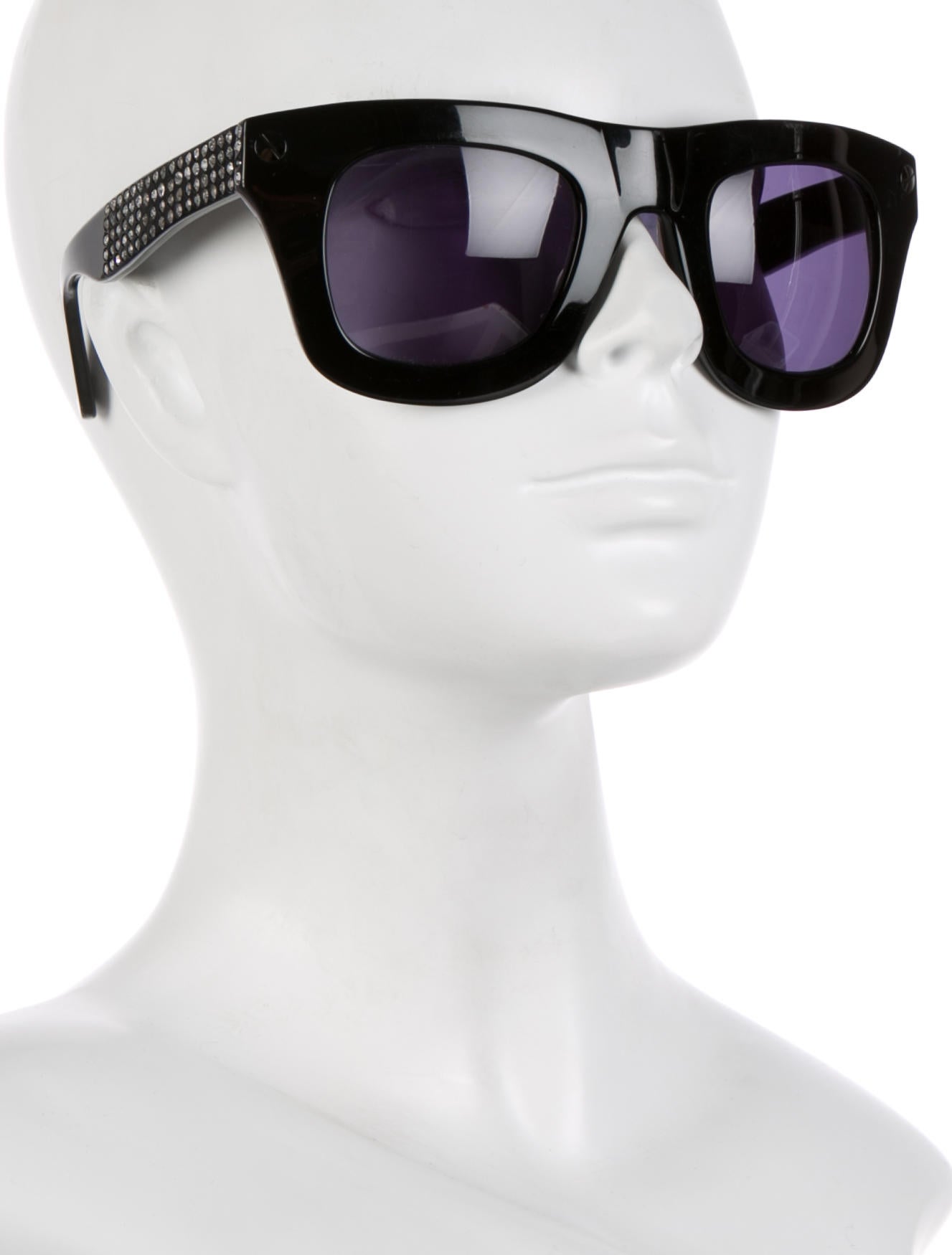 【希少激レア】LANVIN♡サングラスWAYSHINER Lanvin Crystal Embellished Way Shiner Sunglasses - Black
