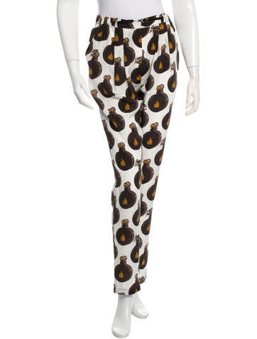 Lanvin Printed Silk Pants w/ Tags