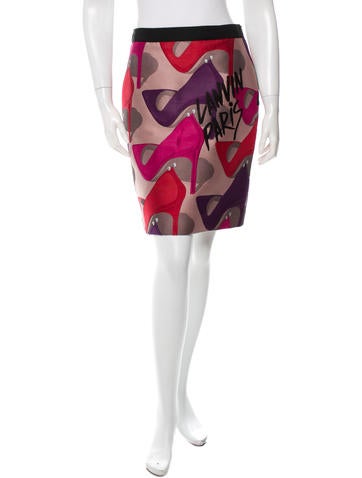 Lanvin High-Heel Pattern Pencil Skirt w/ Tags