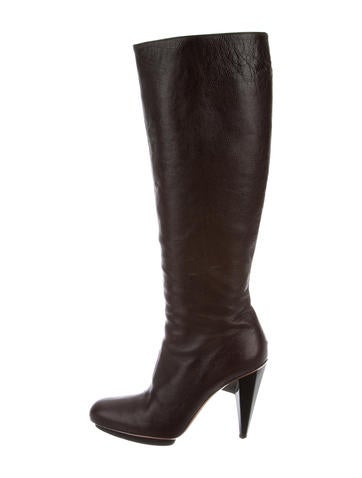 Lanvin Round-Toe Mid-Calf Boots