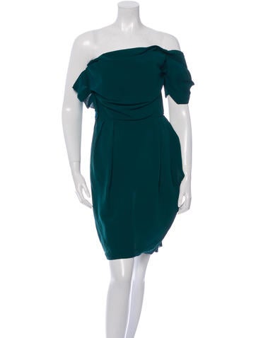 Lanvin Silk One-Shoulder Dress