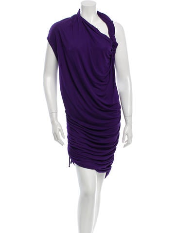 Lanvin Ruched Knee-Length Dress