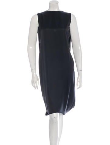 Lanvin Sleeveless Caped Dress