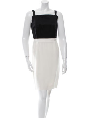 Lanvin Sleeveless Colorblock Dress