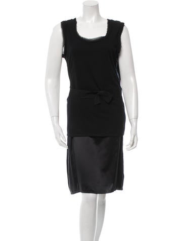 Lanvin Sleeveless Overlay Dress