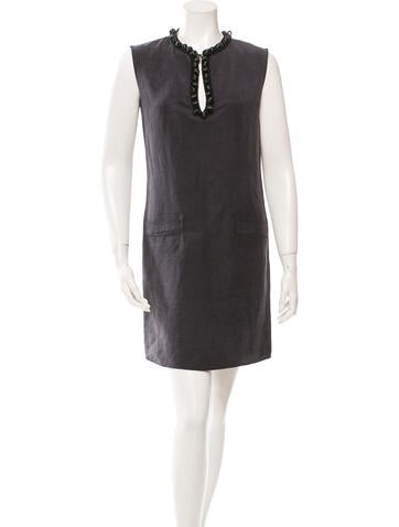 Lanvin Embellished Mini Dress