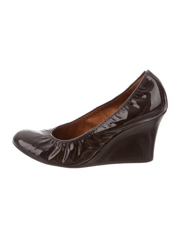Lanvin Patent Leather Wedges