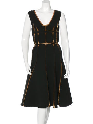 Lanvin Sleeveless A-Line Dress