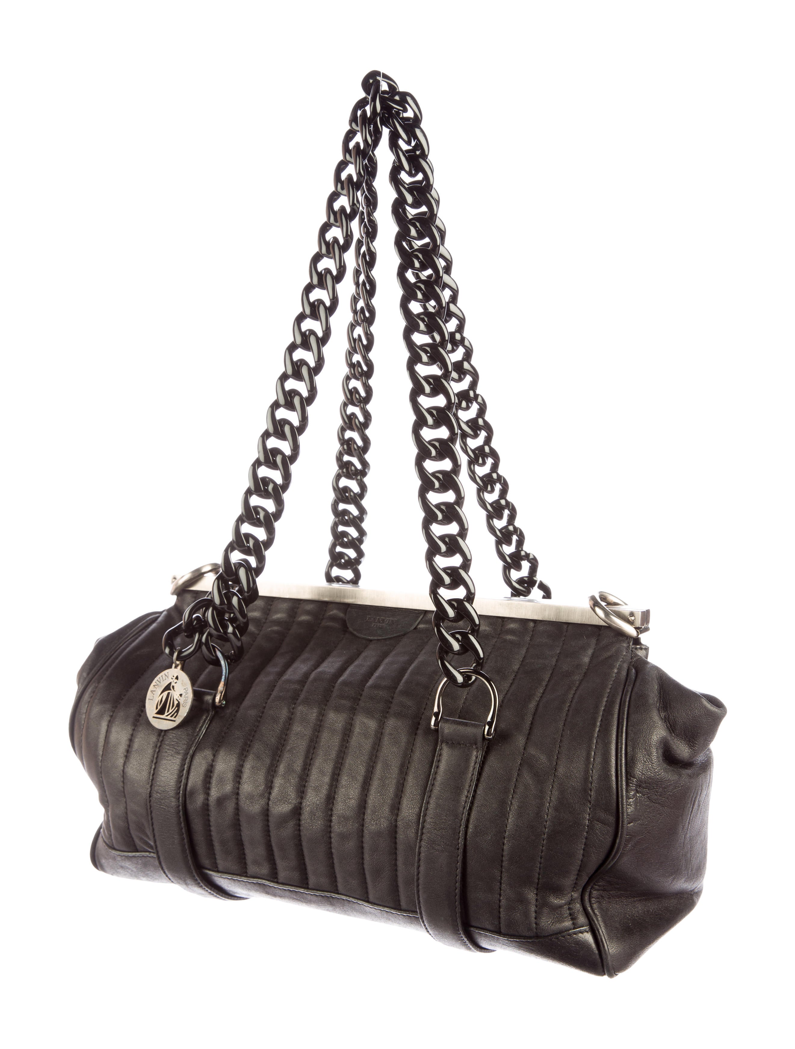 Lanvin Quilted Leather Frame Bag Handbags LAN50246 The RealReal