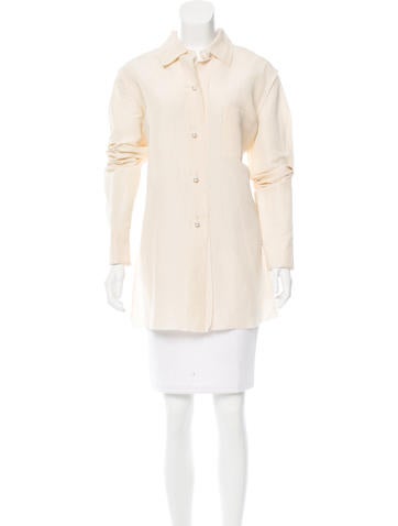 Lanvin Silk Button-Up Tunic w/ Tags