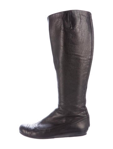 Lanvin Leather Cap-Toe Booties